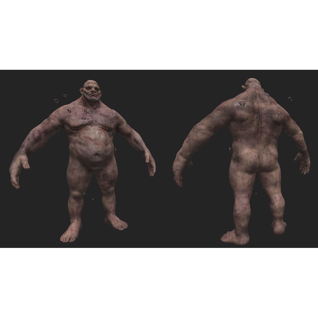 Mountain King Ogre 3D Model – Low Poly Game Asset, FBX - View 9