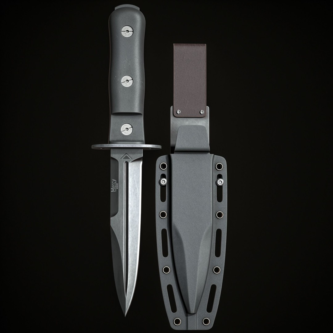 Military Knife 3D Model – Low Poly Game-Ready Asset, FBX - View 7