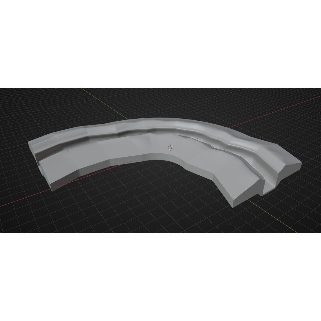Ukraine Trenches 3D Model – Low Poly Military Asset, FBX - View 7