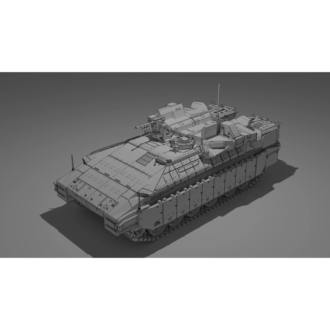 IDF Namer APC 3D Model – Highly Detailed Armored Personnel Carrier, FBX - View 2