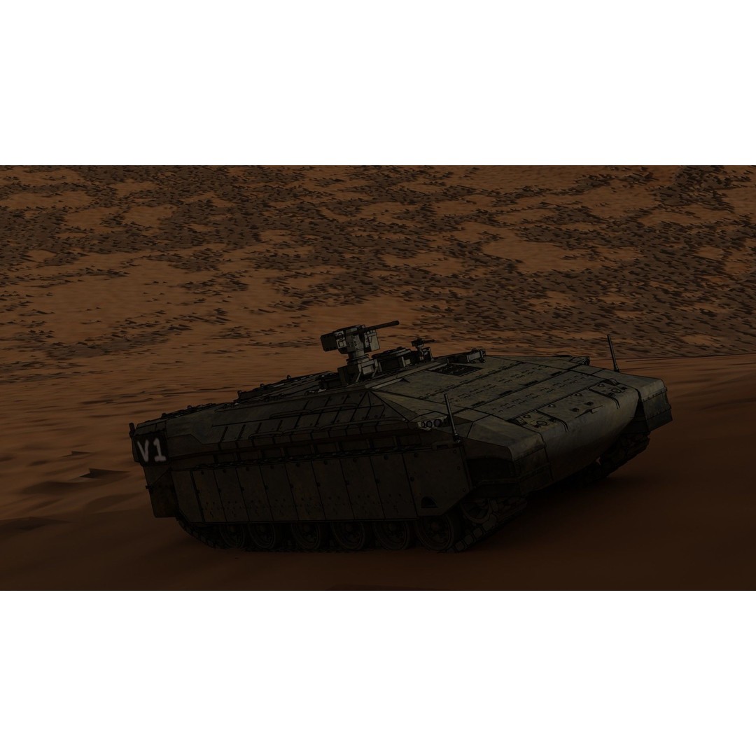 IDF Namer APC 3D Model – Highly Detailed Armored Personnel Carrier, FBX - View 3