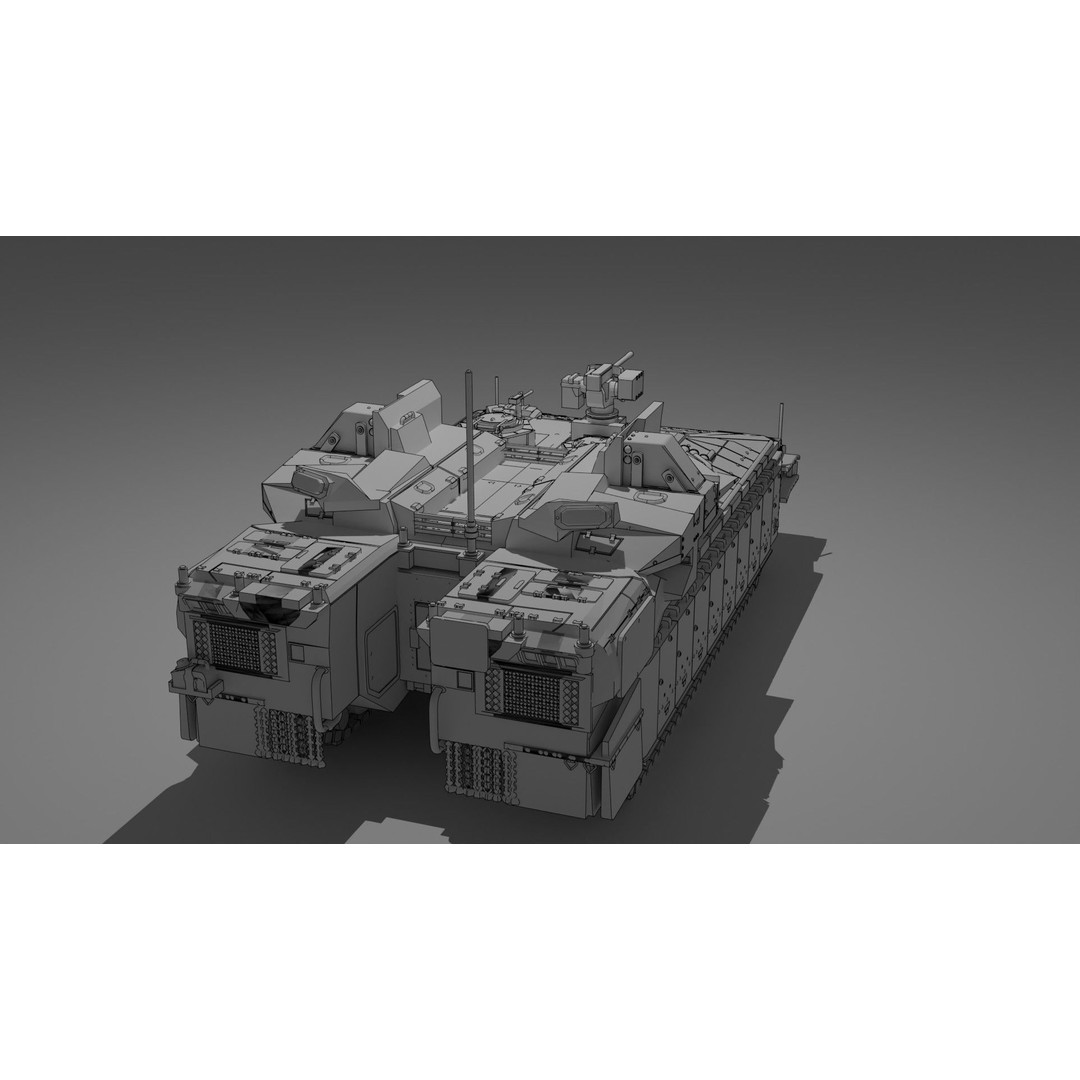 IDF Namer APC 3D Model – Highly Detailed Armored Personnel Carrier, FBX - View 5