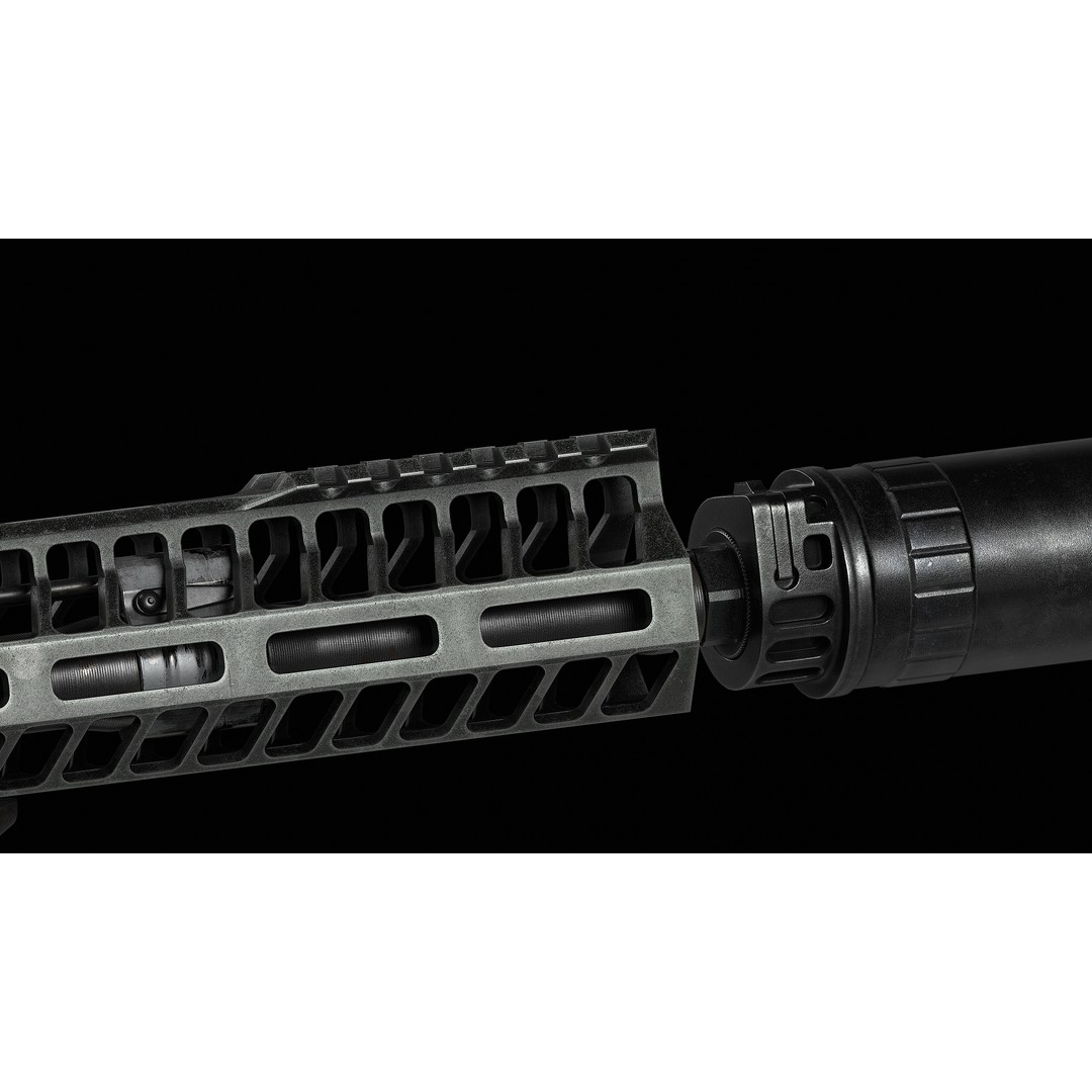 AR 15 SLR 3D Model – Low Poly Game Ready Asset, FBX, OBJ, Blender - View 15