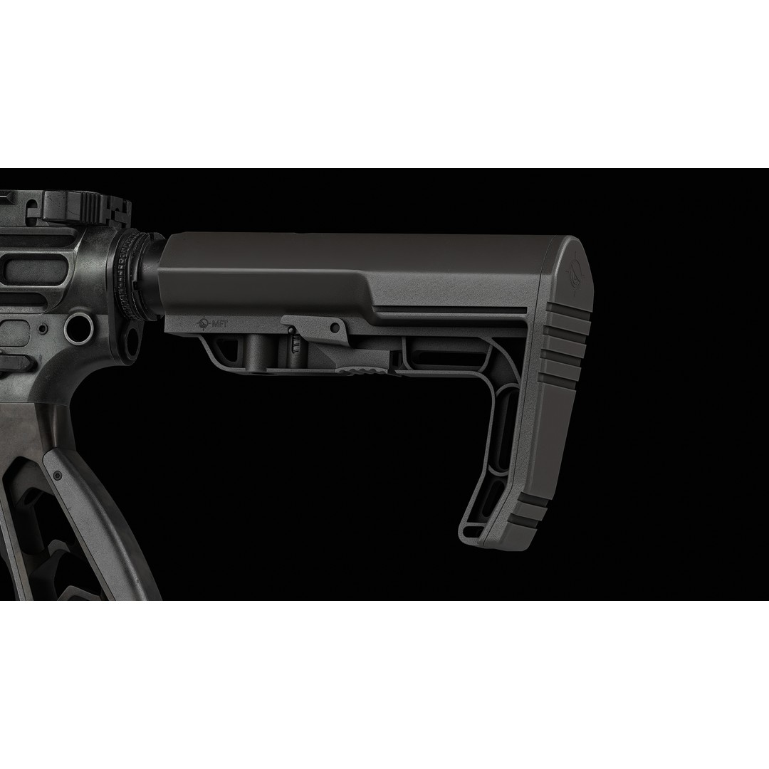 AR 15 SLR 3D Model – Low Poly Game Ready Asset, FBX, OBJ, Blender - View 19