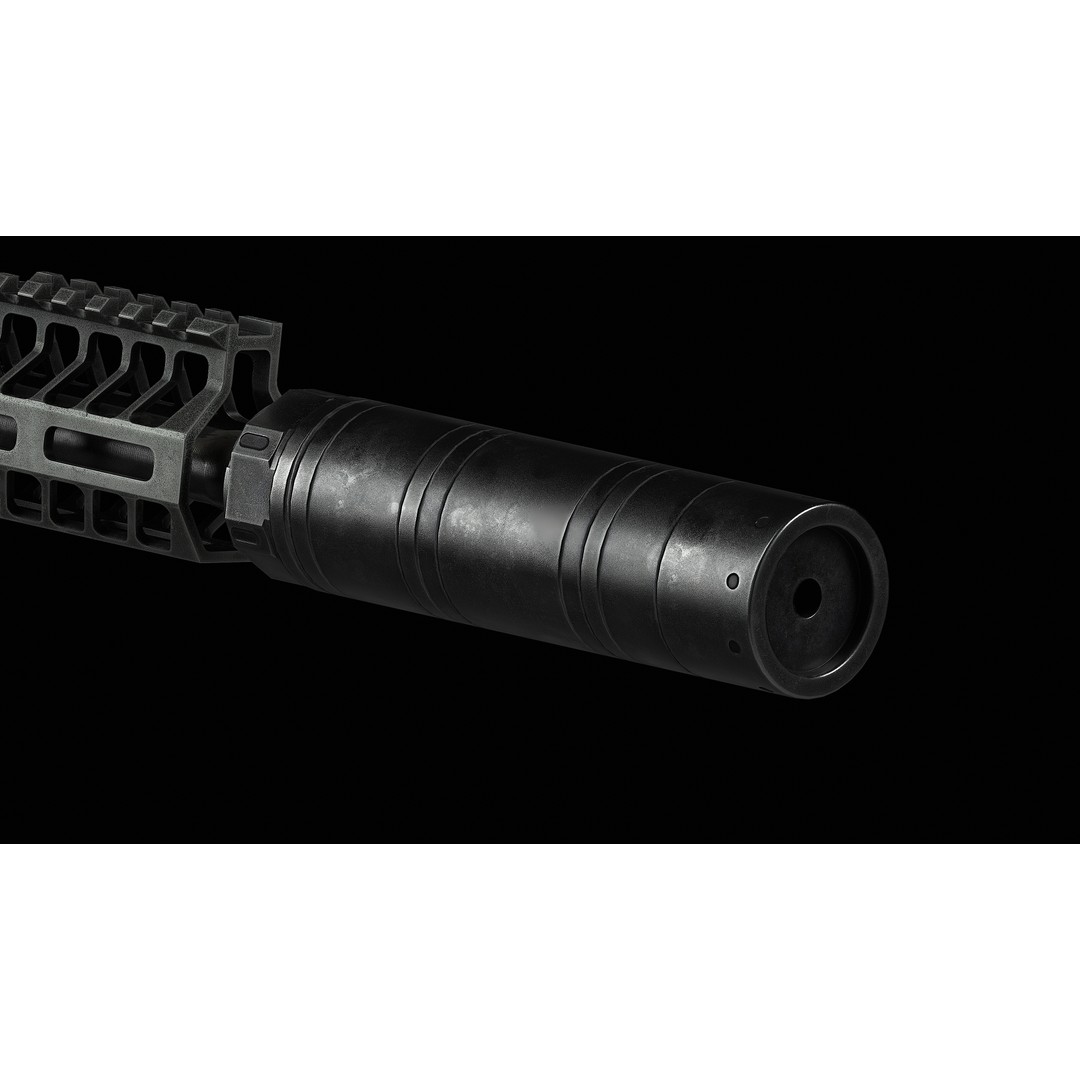 AR 15 SLR 3D Model – Low Poly Game Ready Asset, FBX, OBJ, Blender - View 23