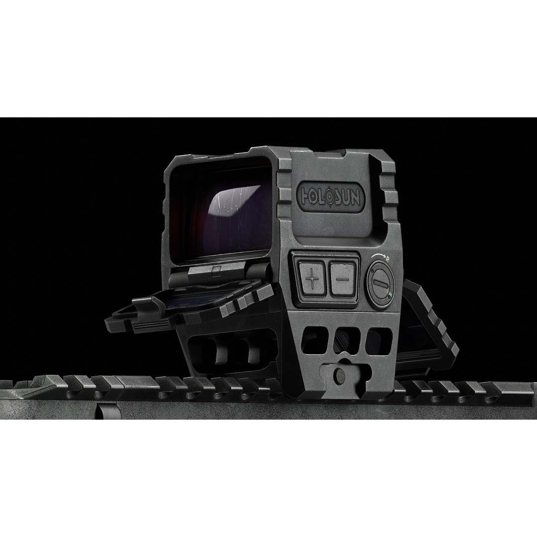 AR 15 SLR 3D Model – Low Poly Game Ready Asset, FBX, OBJ, Blender - View 25