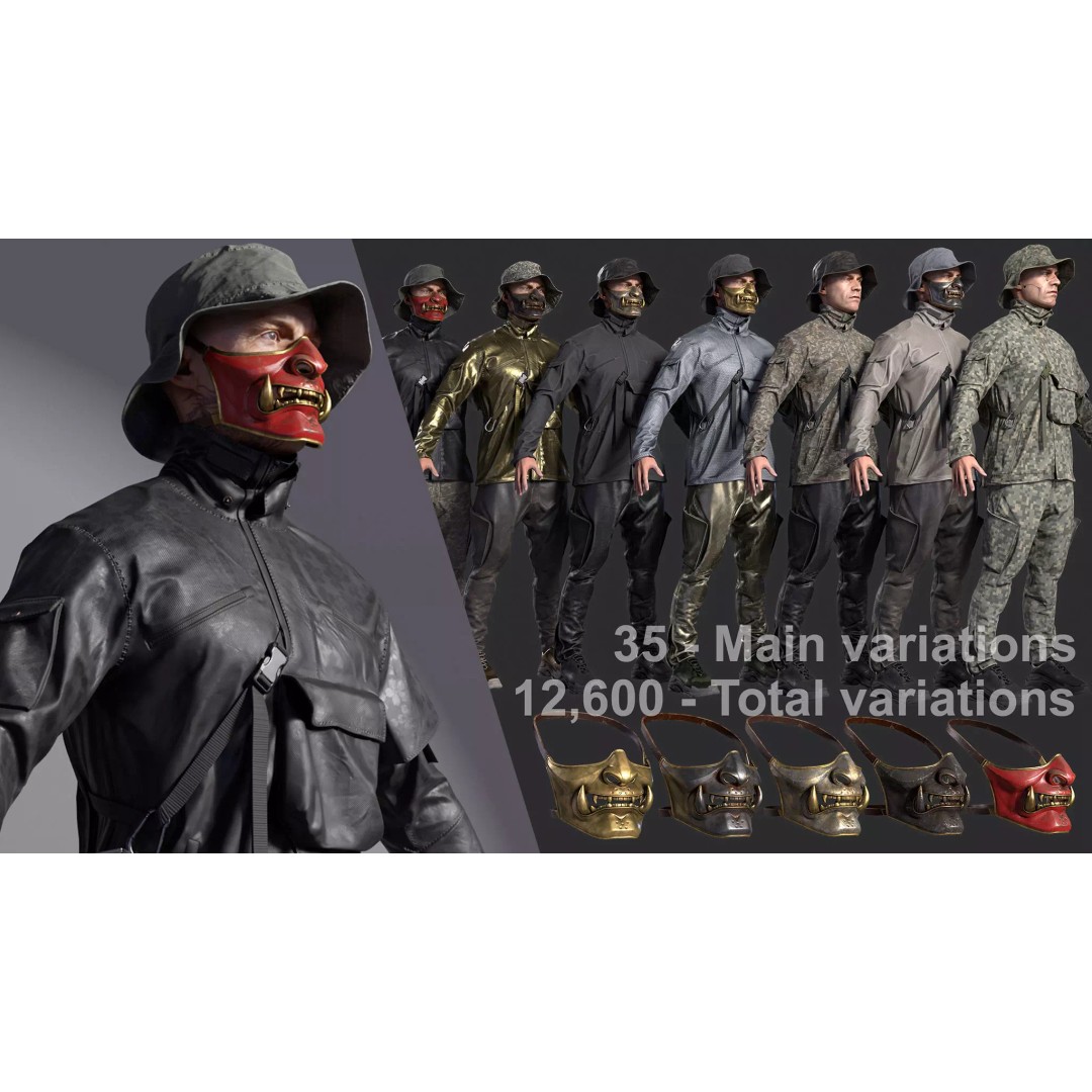 Soldier 3D Model – Low Poly Character, Game Ready, FBX - View 2