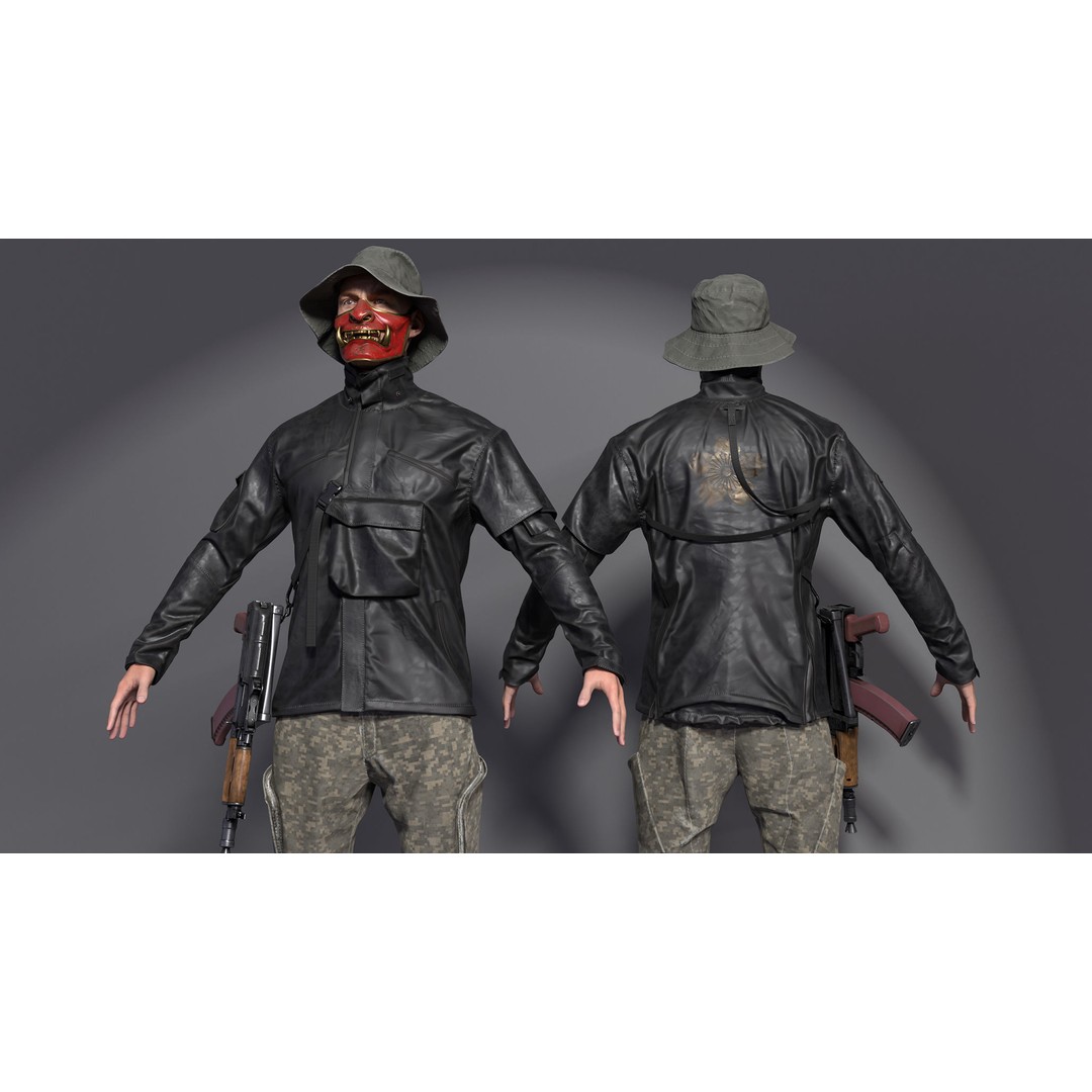 Soldier 3D Model – Low Poly Character, Game Ready, FBX - View 6