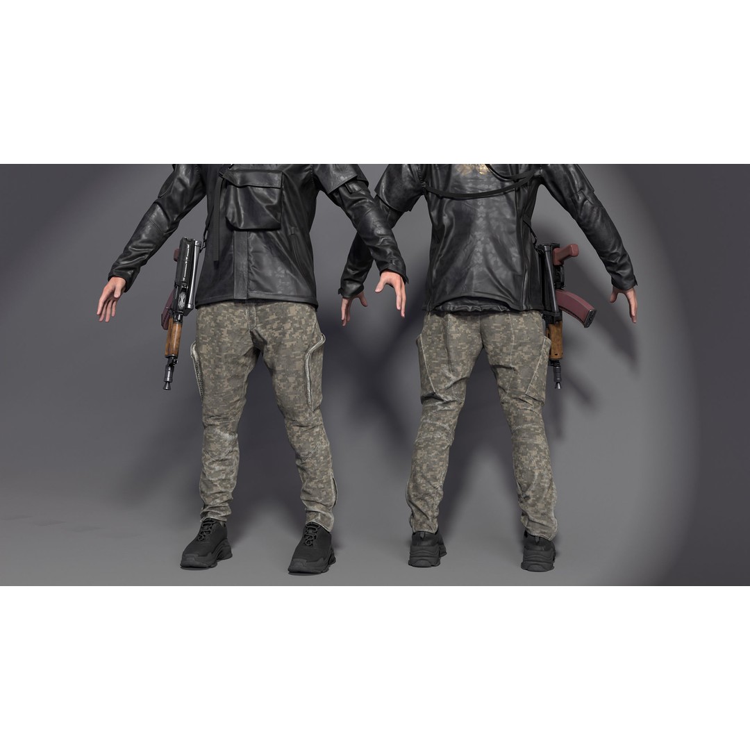 Soldier 3D Model – Low Poly Character, Game Ready, FBX - View 7