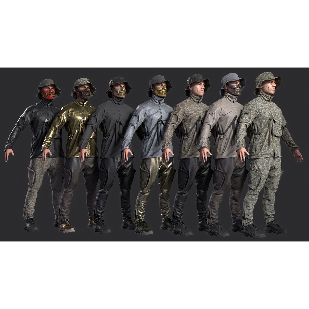 Soldier 3D Model – Low Poly Character, Game Ready, FBX - View 8