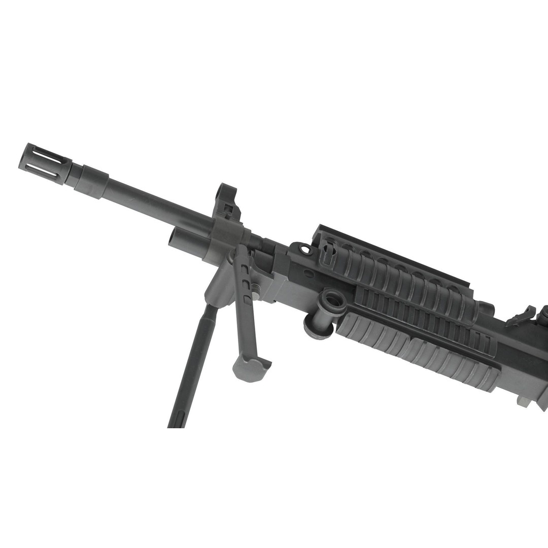 Mk 48 Machine Gun 3D Model – Low Poly Game Asset, PBR Textures - View 15