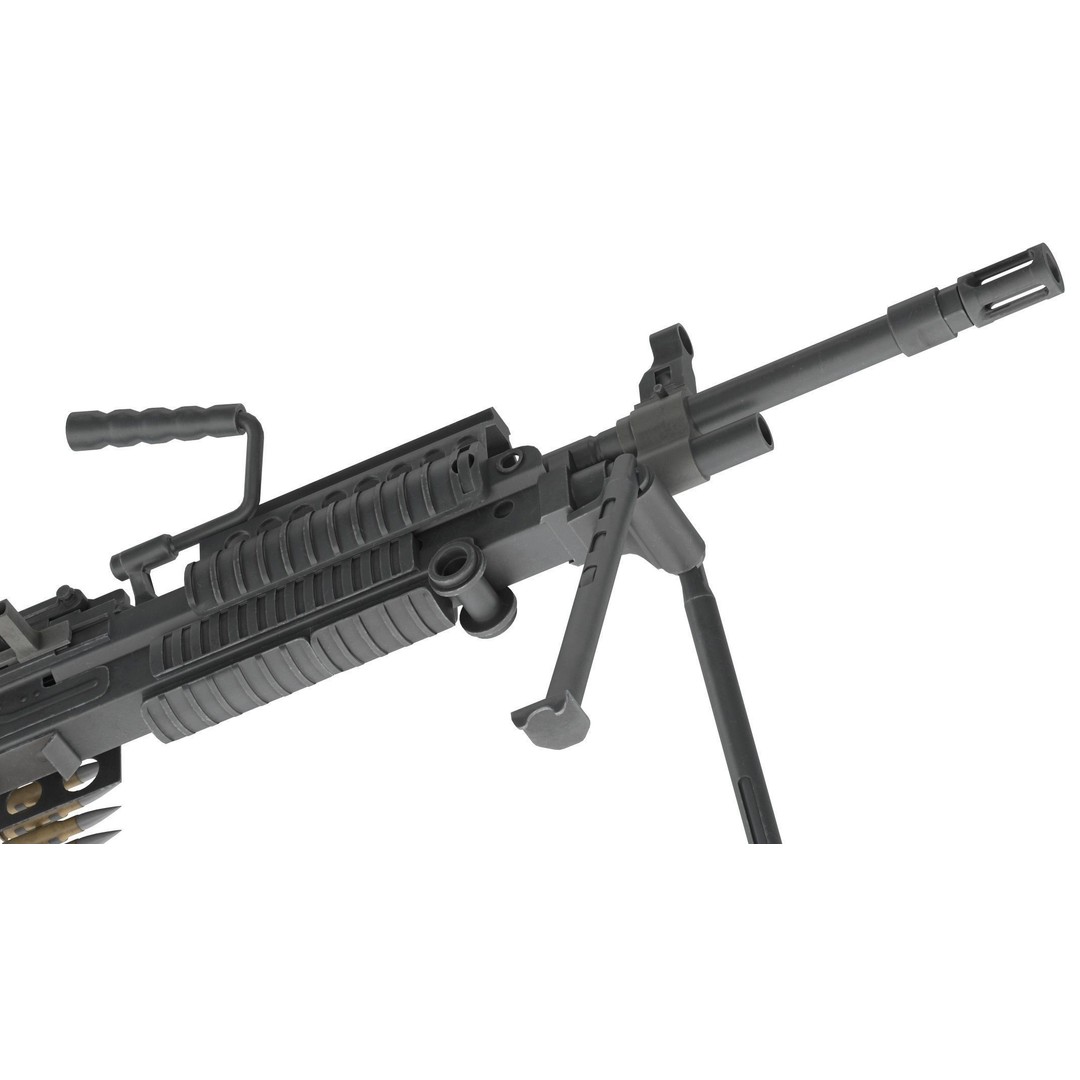 Mk 48 Machine Gun 3D Model – Low Poly Game Asset, PBR Textures - View 18