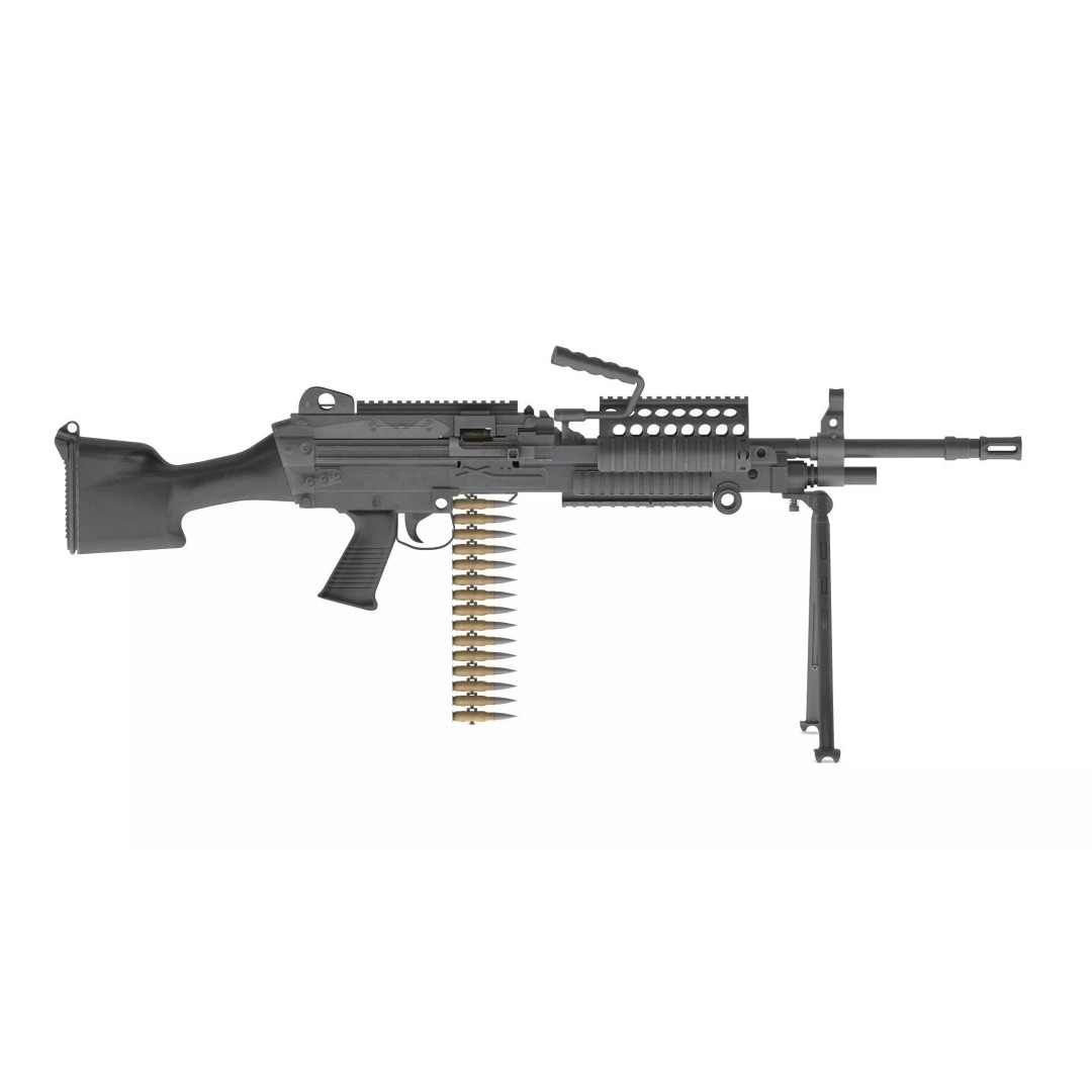 Mk 48 Machine Gun 3D Model – Low Poly Game Asset, PBR Textures - View 2