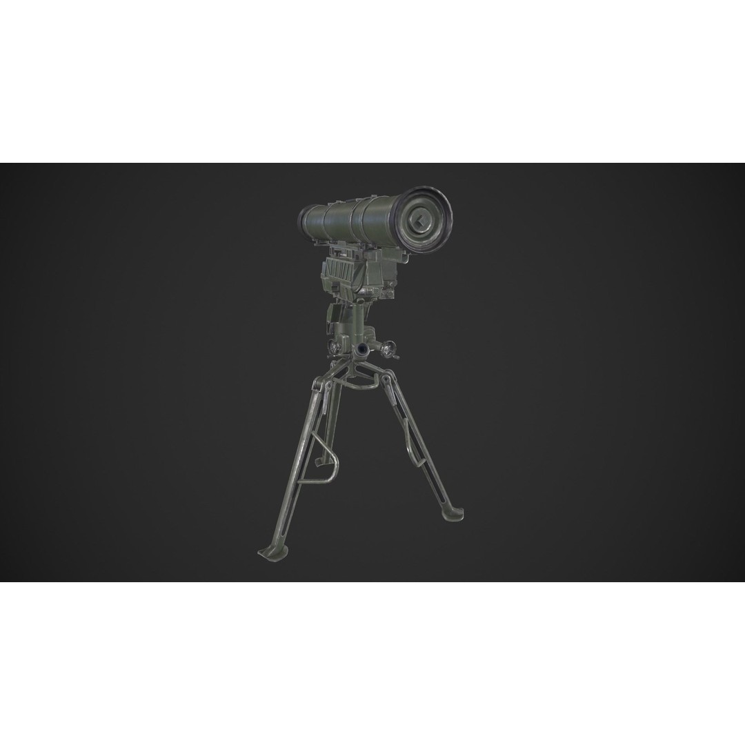 9M133 Kornet 3D Model – Low Poly Game Asset with PBR Textures - View 11