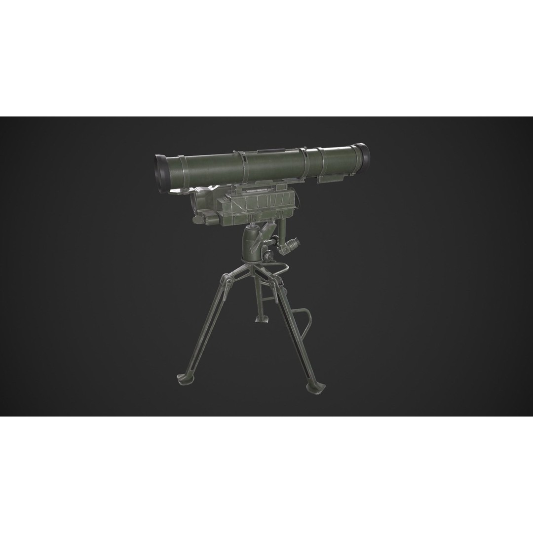 9M133 Kornet 3D Model – Low Poly Game Asset with PBR Textures - View 7