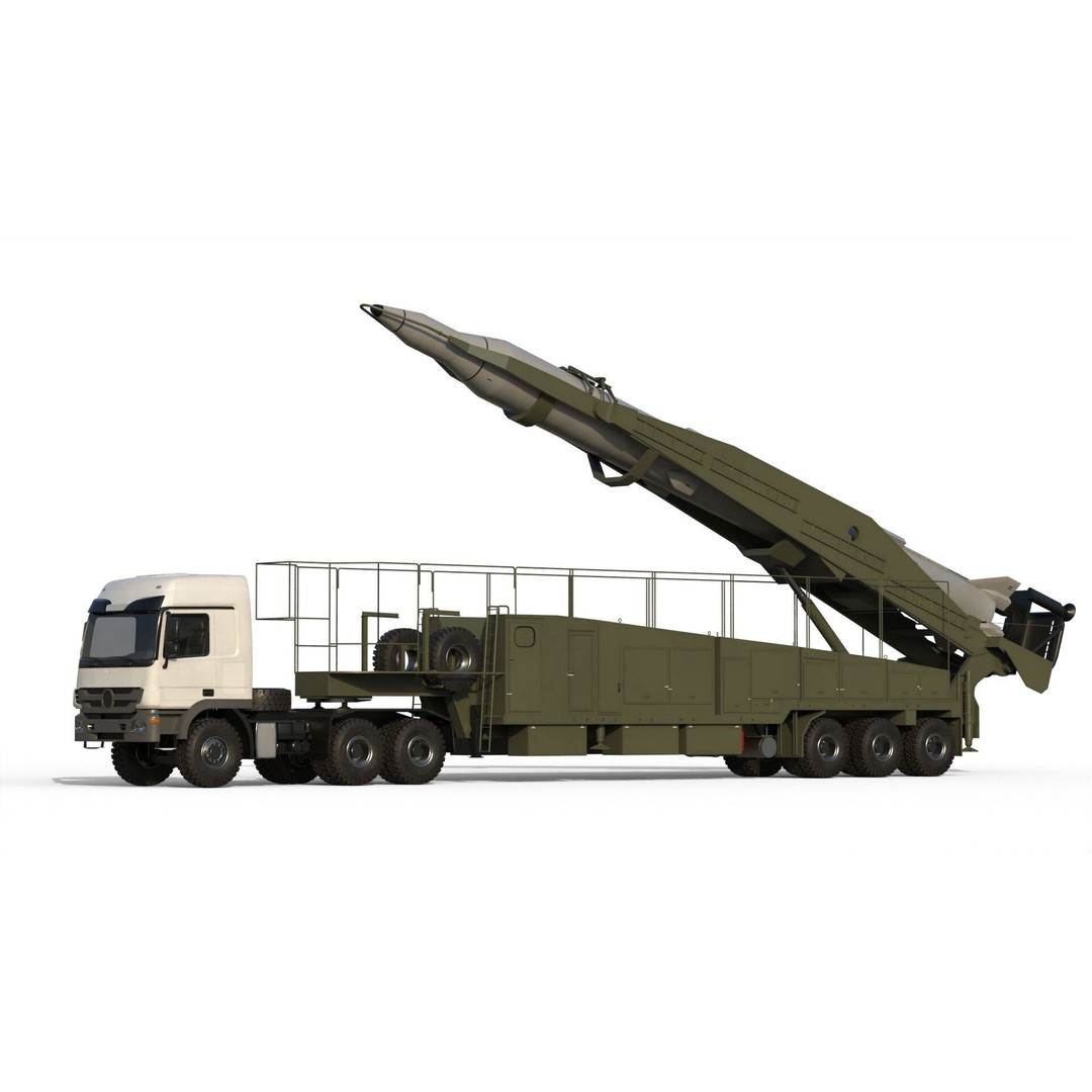 Sejjil Iranian Ballistic Missile 3D Model – PBR Game Ready FBX - View 10
