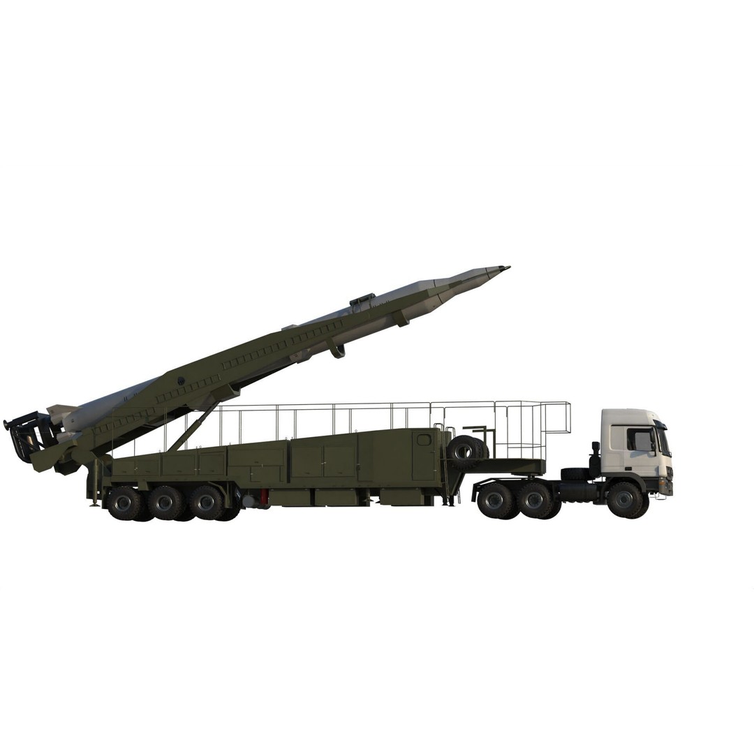 Sejjil Iranian Ballistic Missile 3D Model – PBR Game Ready FBX - View 11
