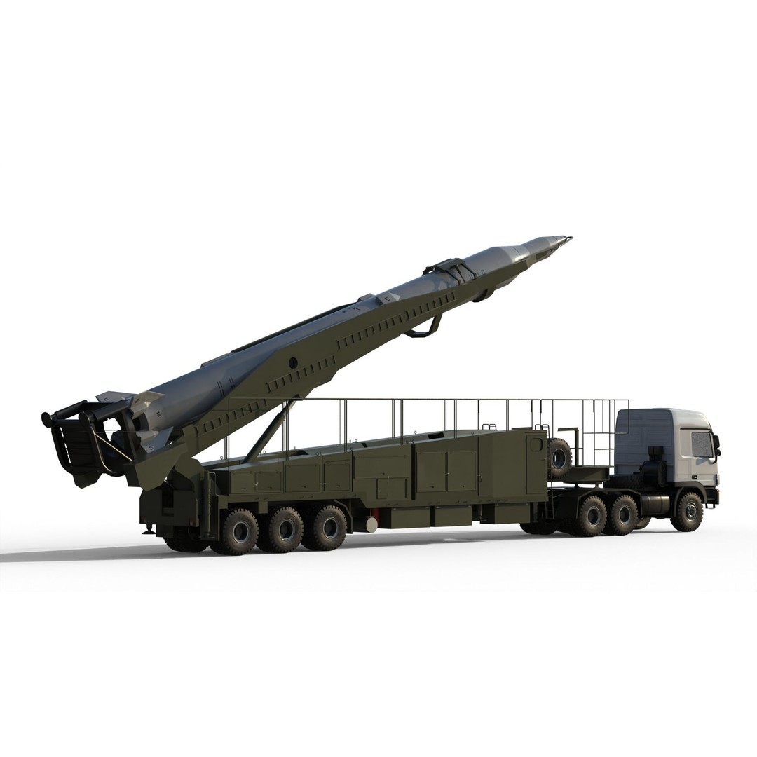 Sejjil Iranian Ballistic Missile 3D Model – PBR Game Ready FBX - View 12