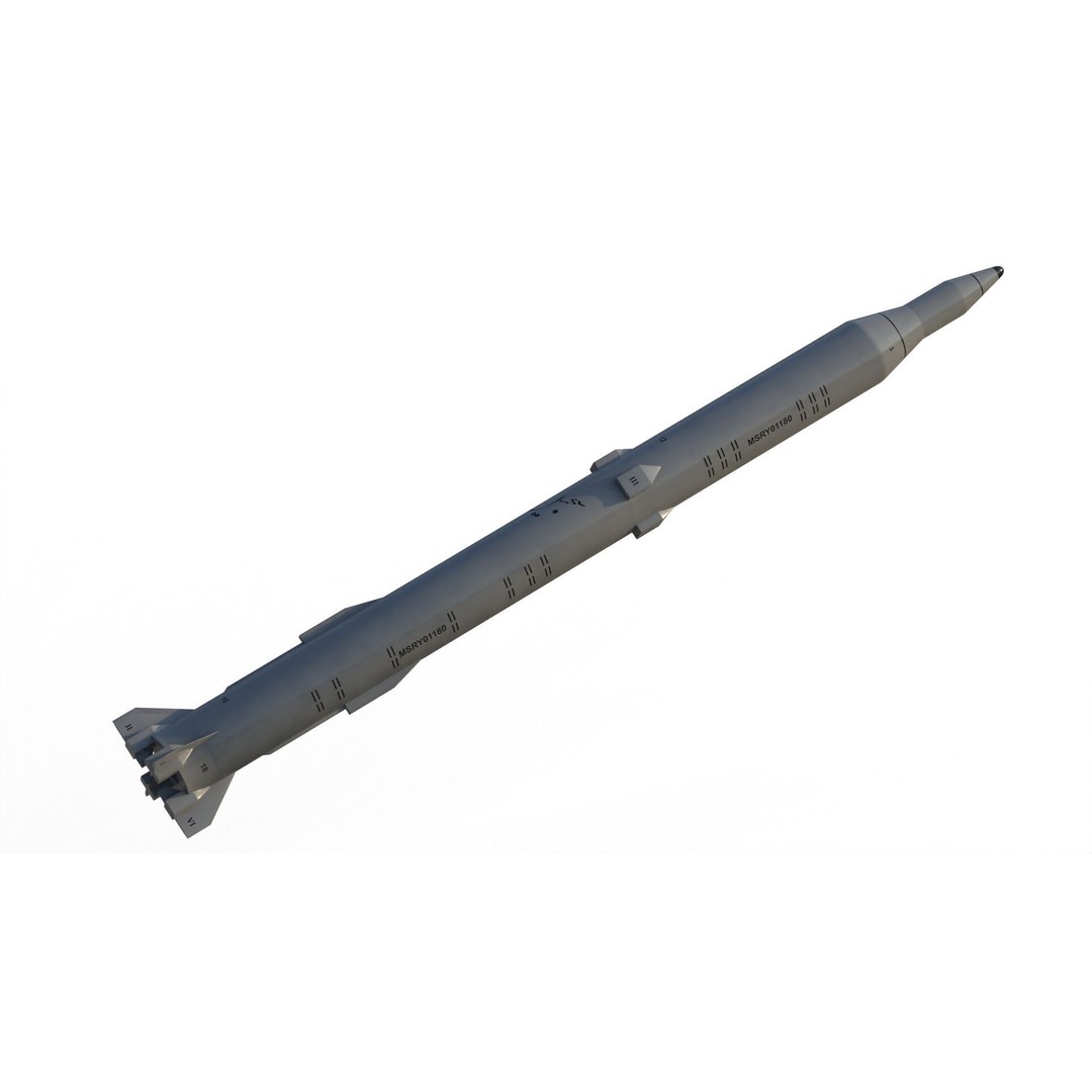 Sejjil Iranian Ballistic Missile 3D Model – PBR Game Ready FBX - View 13