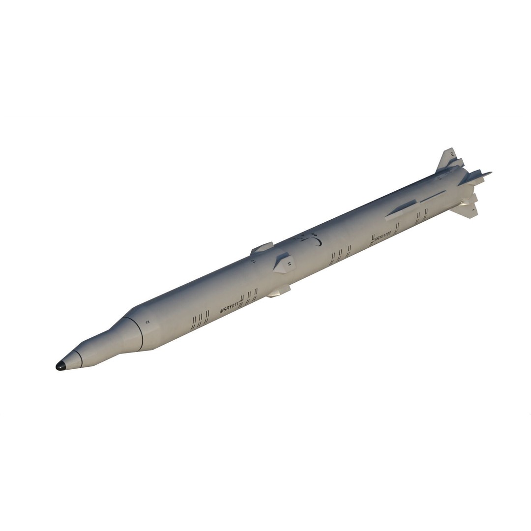 Sejjil Iranian Ballistic Missile 3D Model – PBR Game Ready FBX - View 15