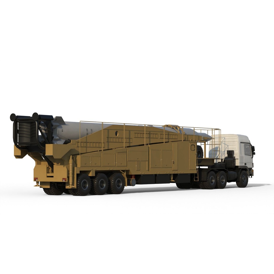 Sejjil Iranian Ballistic Missile 3D Model – PBR Game Ready FBX - View 16