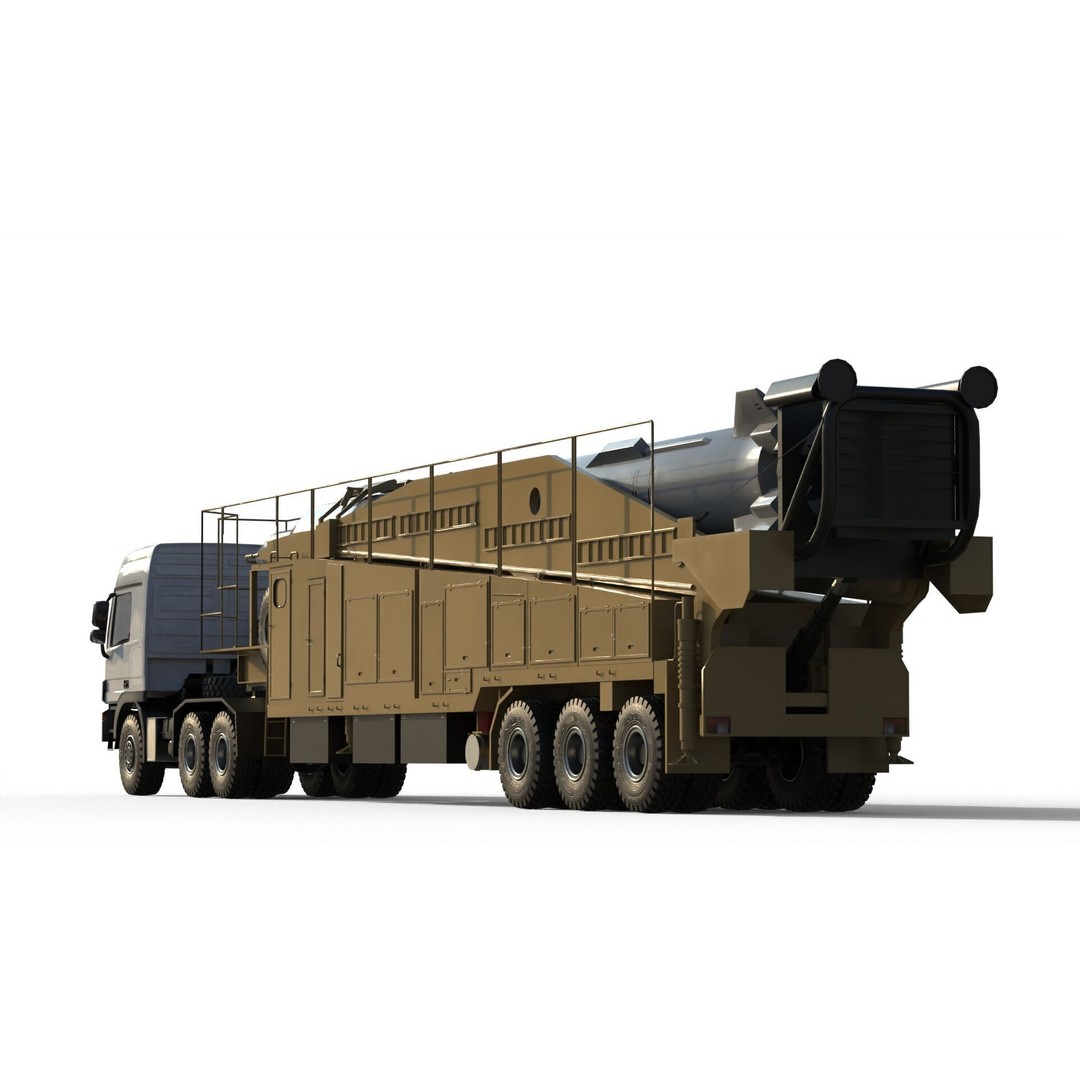 Sejjil Iranian Ballistic Missile 3D Model – PBR Game Ready FBX - View 18