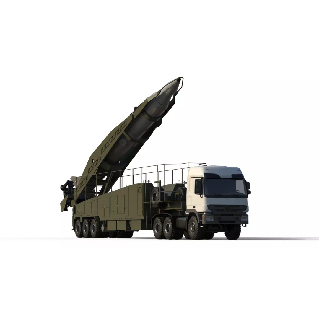 Sejjil Iranian Ballistic Missile 3D Model – PBR Game Ready FBX - View 2