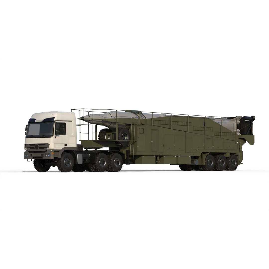 Sejjil Iranian Ballistic Missile 3D Model – PBR Game Ready FBX - View 22