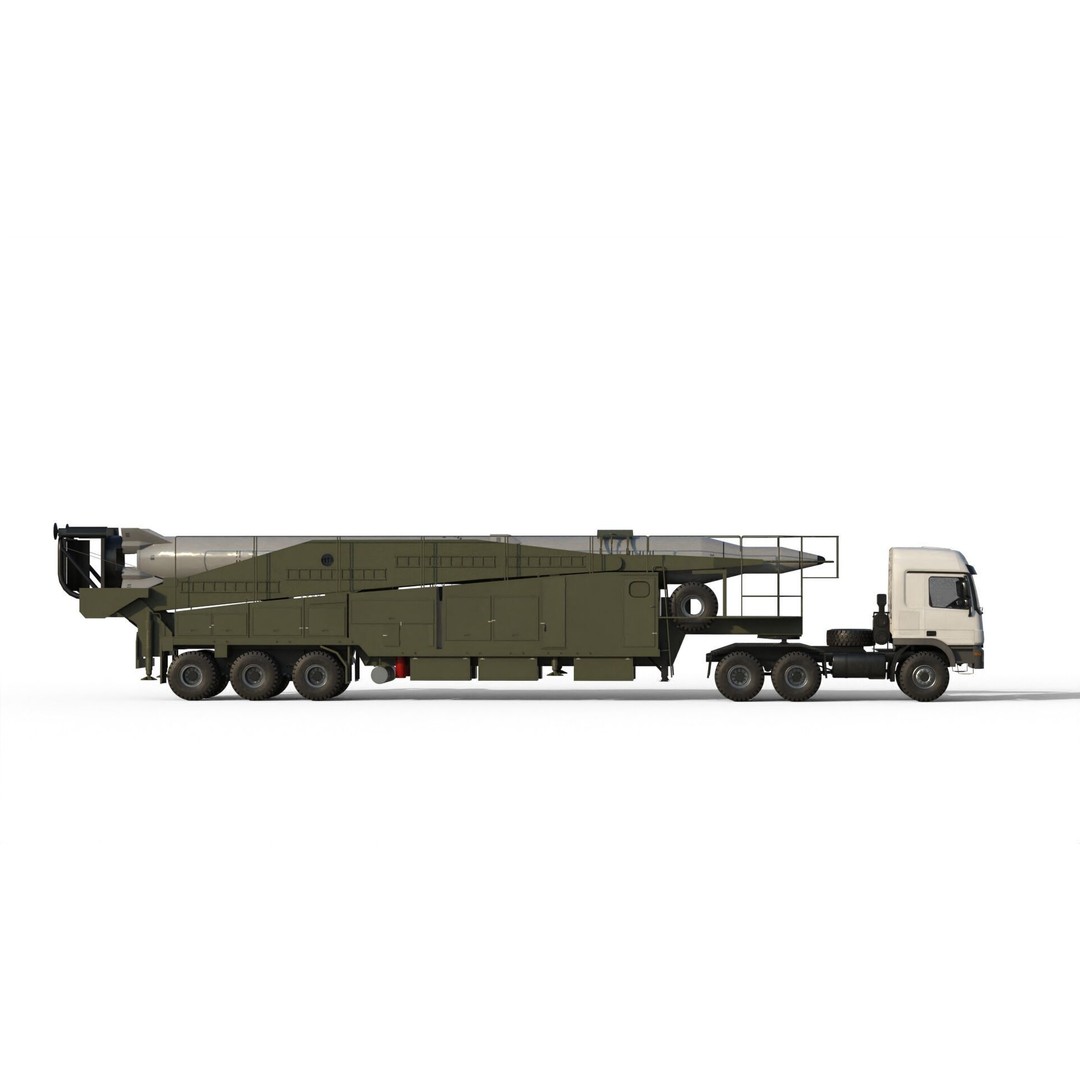 Sejjil Iranian Ballistic Missile 3D Model – PBR Game Ready FBX - View 6