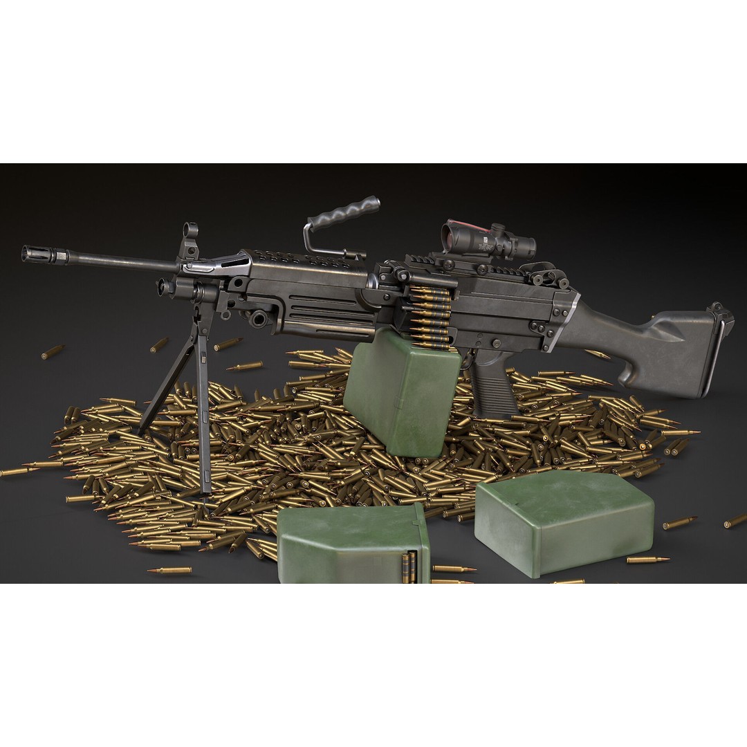 AAA Weapon Pack 3D Model – Game Ready Low Poly PBR Asset, FBX - View 10