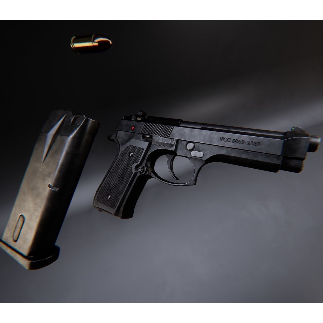 AAA Weapon Pack 3D Model – Game Ready Low Poly PBR Asset, FBX - View 107