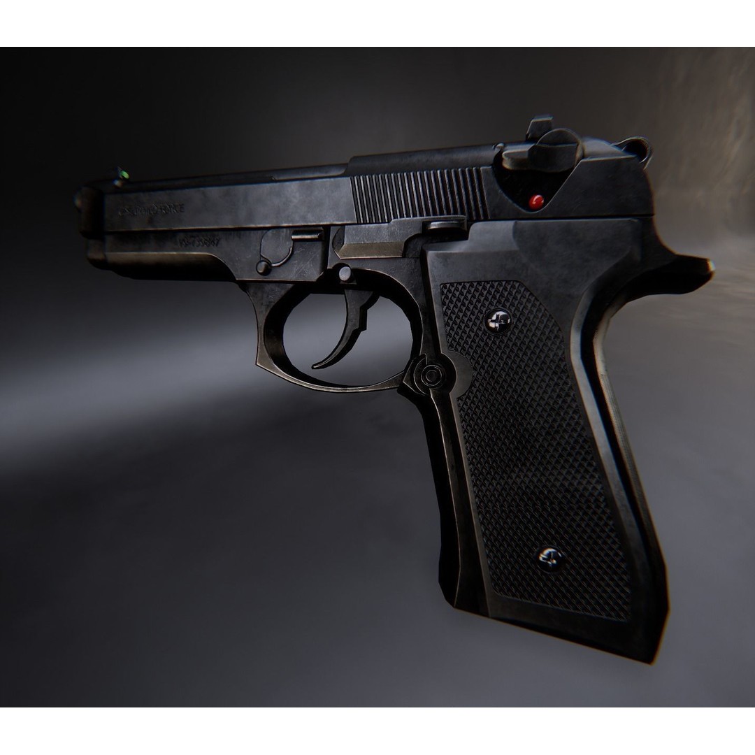 AAA Weapon Pack 3D Model – Game Ready Low Poly PBR Asset, FBX - View 109