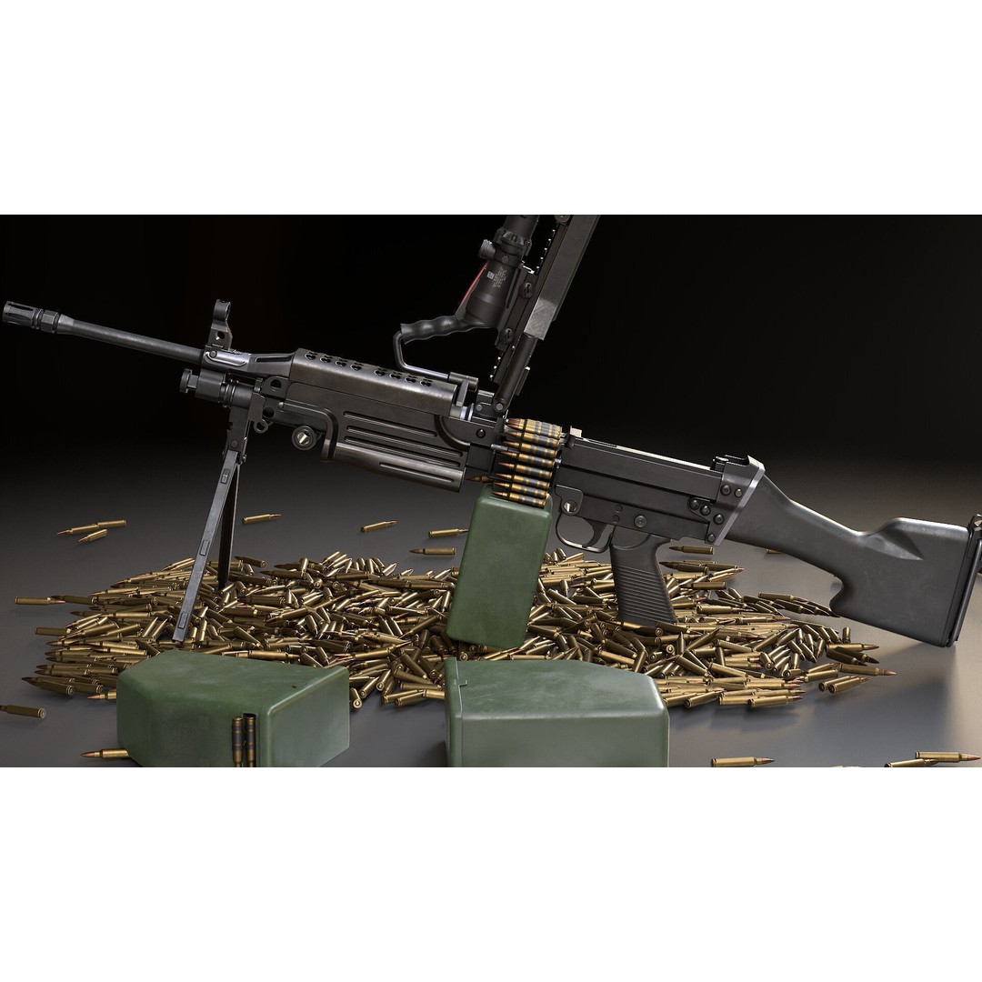 AAA Weapon Pack 3D Model – Game Ready Low Poly PBR Asset, FBX - View 12