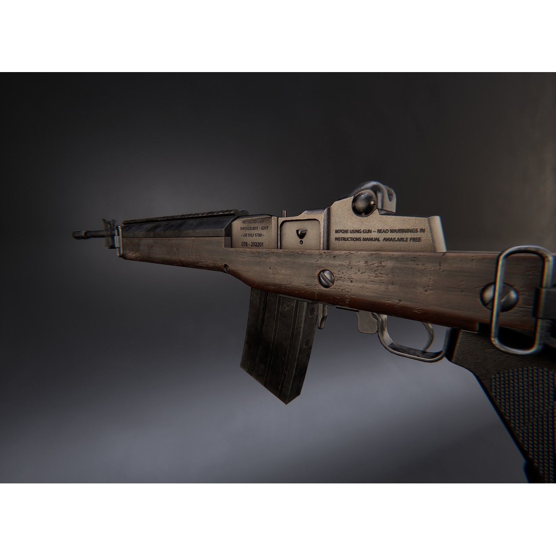 AAA Weapon Pack 3D Model – Game Ready Low Poly PBR Asset, FBX - View 128