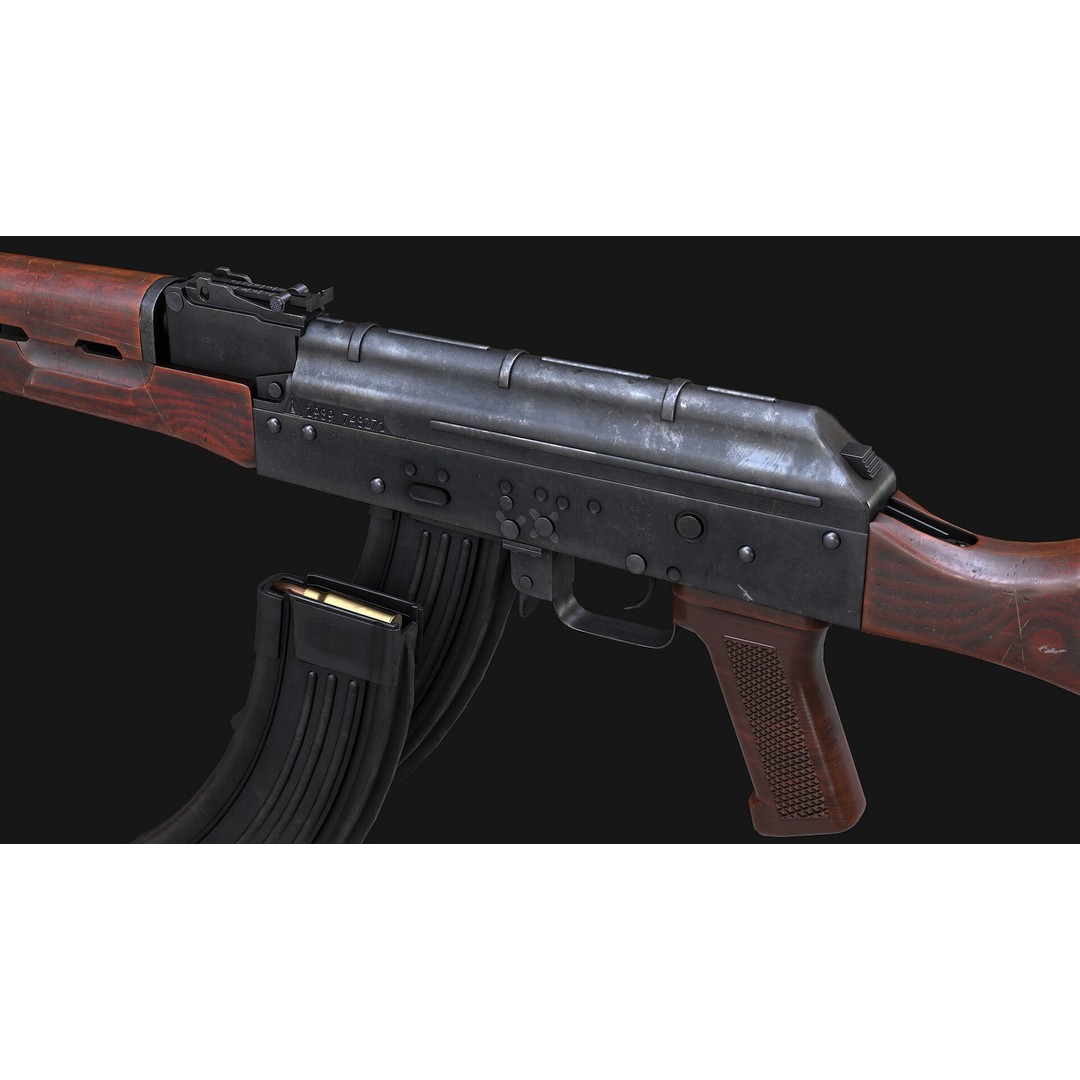 AAA Weapon Pack 3D Model – Game Ready Low Poly PBR Asset, FBX - View 13