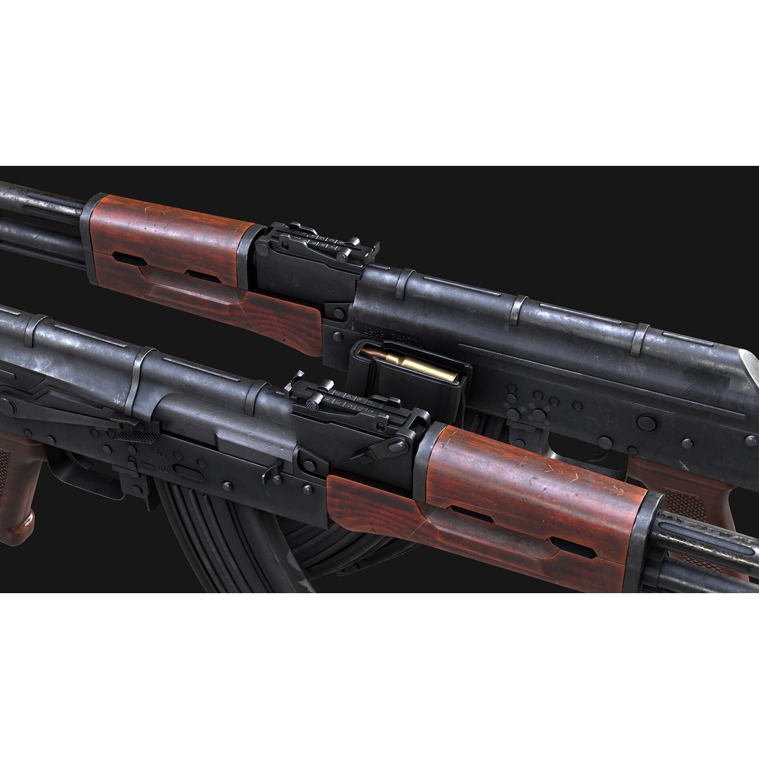 AAA Weapon Pack 3D Model – Game Ready Low Poly PBR Asset, FBX - View 14