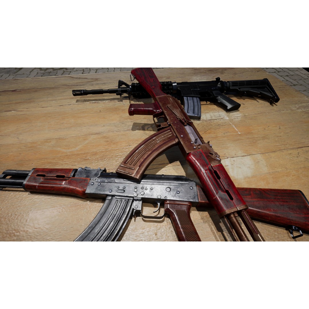AAA Weapon Pack 3D Model – Game Ready Low Poly PBR Asset, FBX - View 16