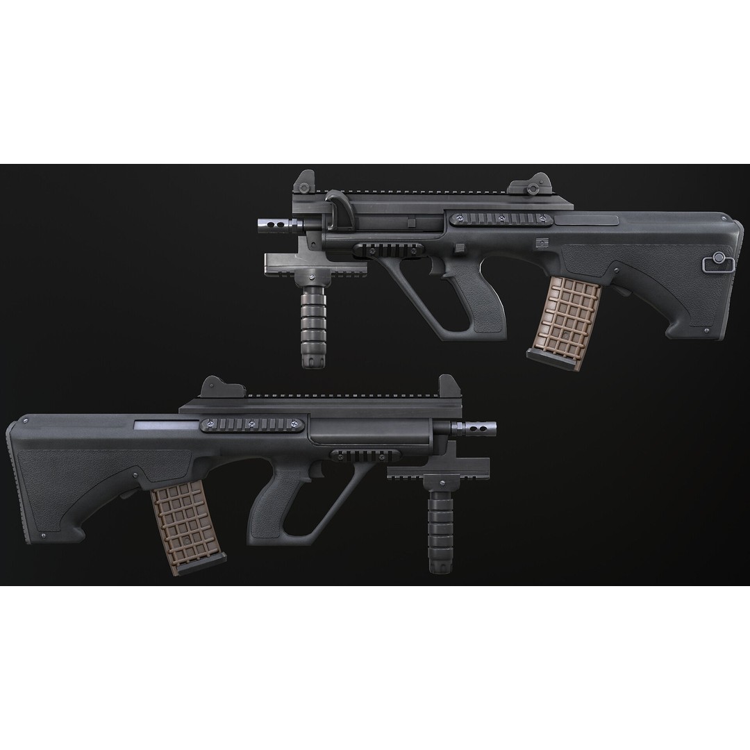 AAA Weapon Pack 3D Model – Game Ready Low Poly PBR Asset, FBX - View 20