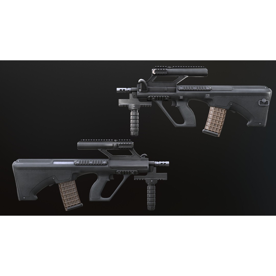 AAA Weapon Pack 3D Model – Game Ready Low Poly PBR Asset, FBX - View 21