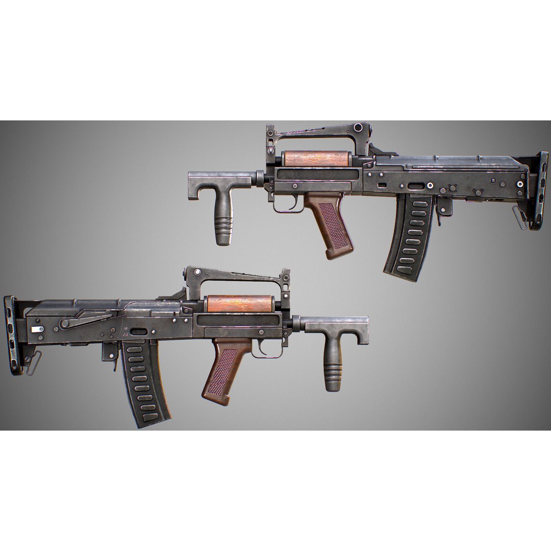 AAA Weapon Pack 3D Model – Game Ready Low Poly PBR Asset, FBX - View 24