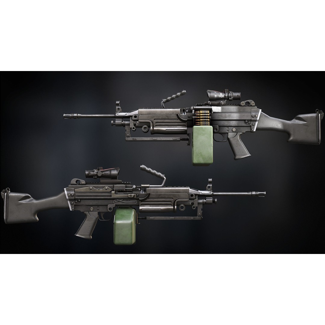 AAA Weapon Pack 3D Model – Game Ready Low Poly PBR Asset, FBX - View 26