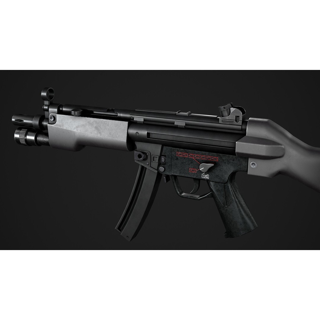 AAA Weapon Pack 3D Model – Game Ready Low Poly PBR Asset, FBX - View 29