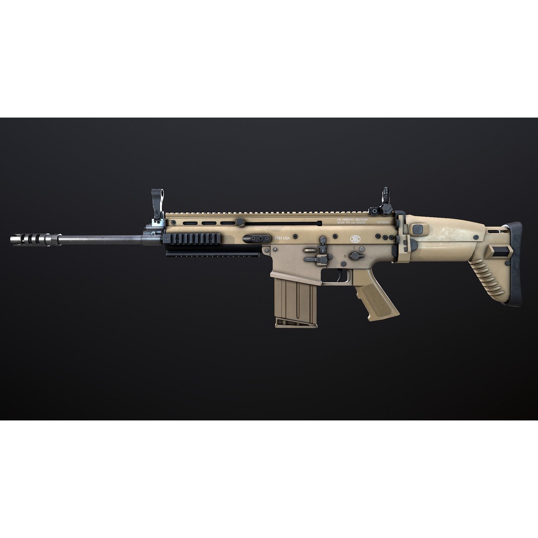 AAA Weapon Pack 3D Model – Game Ready Low Poly PBR Asset, FBX - View 32