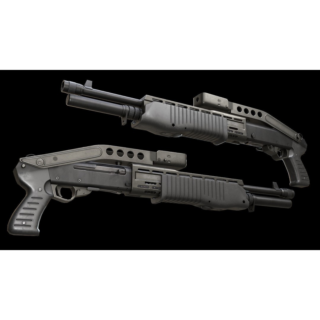 AAA Weapon Pack 3D Model – Game Ready Low Poly PBR Asset, FBX - View 35