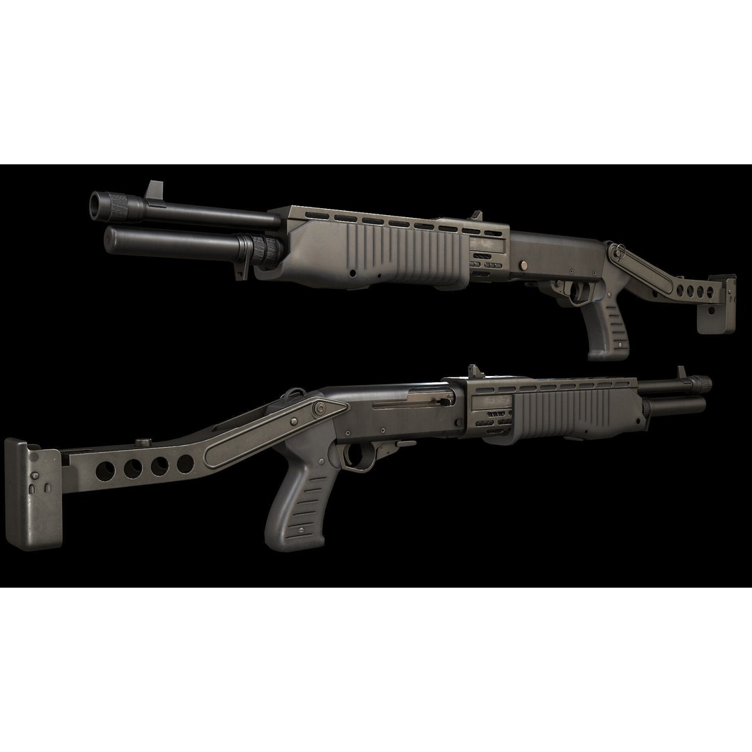 AAA Weapon Pack 3D Model – Game Ready Low Poly PBR Asset, FBX - View 36