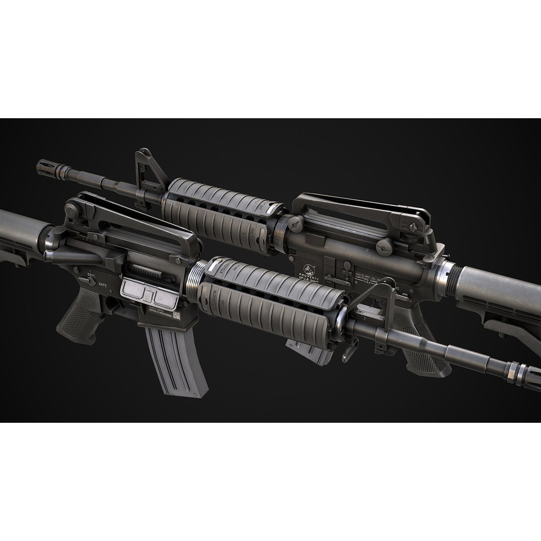 AAA Weapon Pack 3D Model – Game Ready Low Poly PBR Asset, FBX - View 38