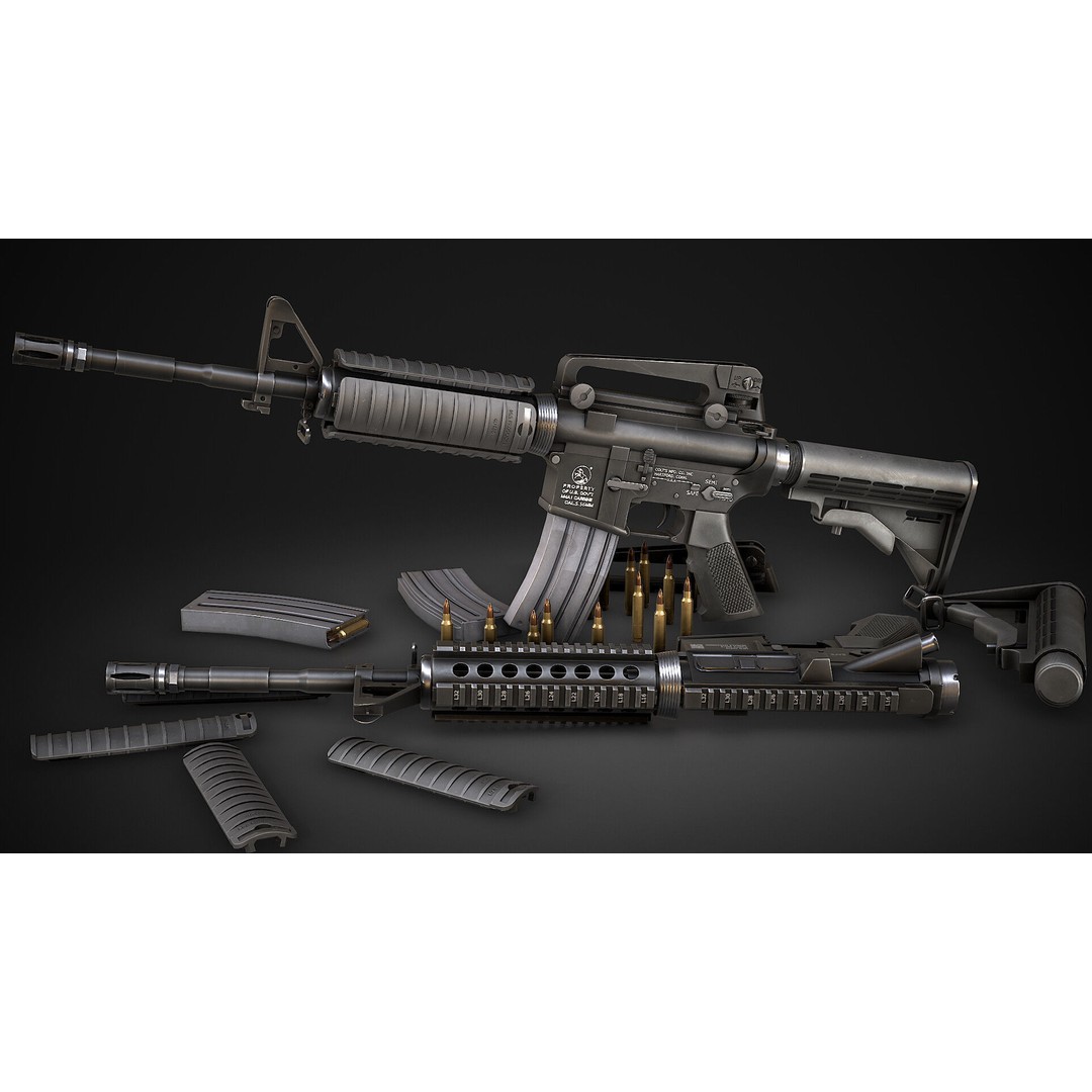 AAA Weapon Pack 3D Model – Game Ready Low Poly PBR Asset, FBX - View 39