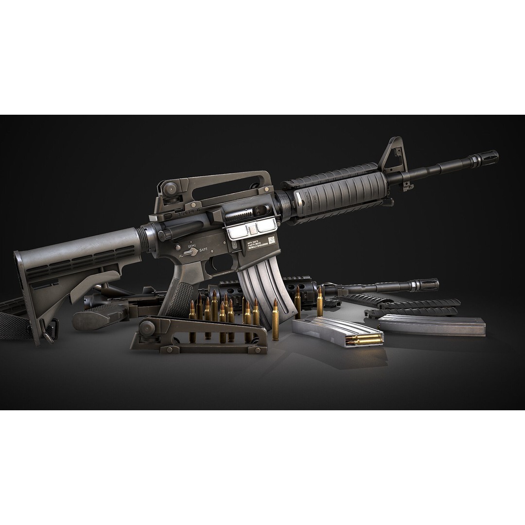 AAA Weapon Pack 3D Model – Game Ready Low Poly PBR Asset, FBX - View 42