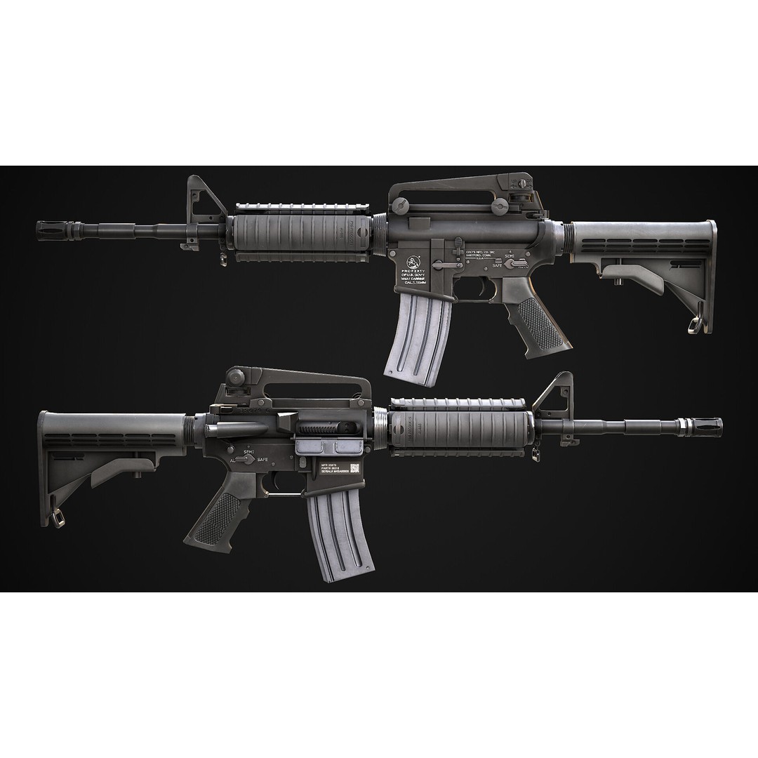 AAA Weapon Pack 3D Model – Game Ready Low Poly PBR Asset, FBX - View 44