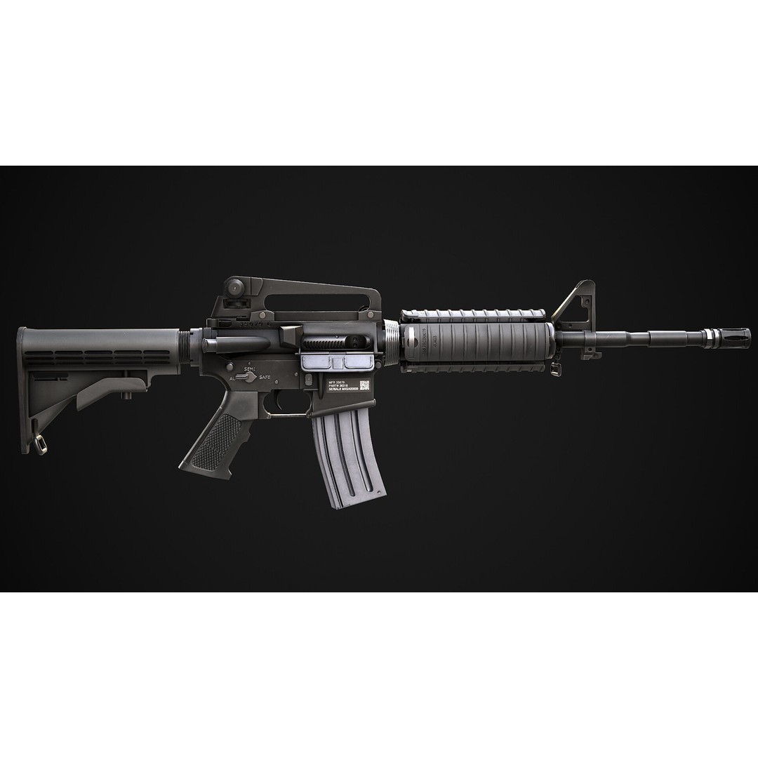 AAA Weapon Pack 3D Model – Game Ready Low Poly PBR Asset, FBX - View 45